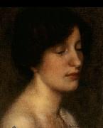 Thomas Cooper Gotch Portrait of the artist's wife painting